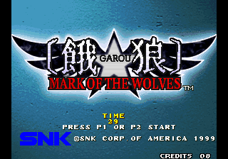 Garou - Mark of the Wolves (set 1) Title Screen